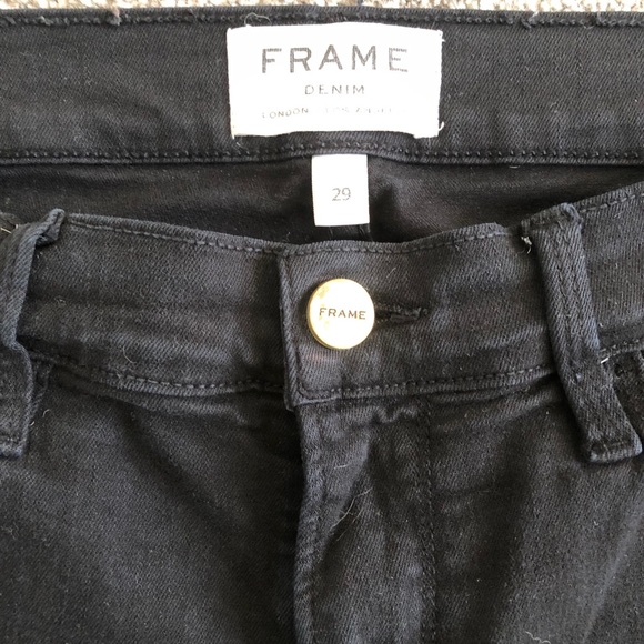 🖤 Frame Denim Black ‘Le Skinny de Jeanne’ Jeans - Picture 4 of 9